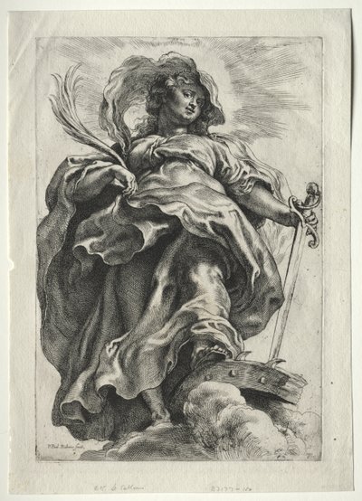 St. Catherine in the Clouds by Peter Paul Rubens