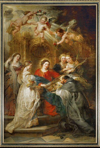 The Holy Virgin Appears to Saint Ildefonso by Peter Paul Rubens