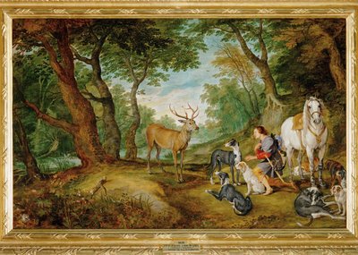 The Vision of Saint Hubertus by Peter Paul Rubens