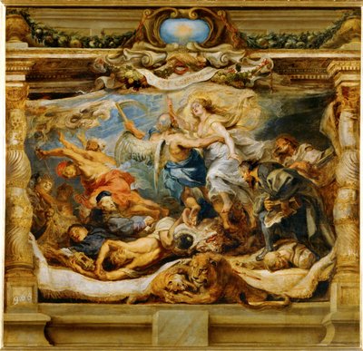 The Triumph of the Catholic Truth by Peter Paul Rubens