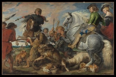 Wolf and Fox Hunt by Peter Paul Rubens