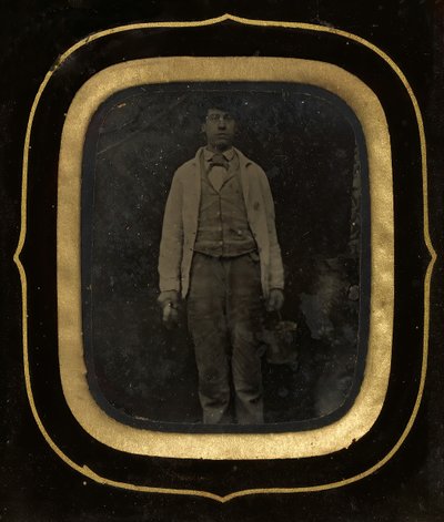 Man with Bucket and Paint Brush by Peter Ralston