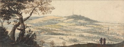 Landscape with Two Figures in the Foreground by Peter Tillemans
