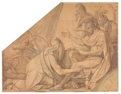 Priam Begs Achilles for the Body of Hector by Peter von Cornelius