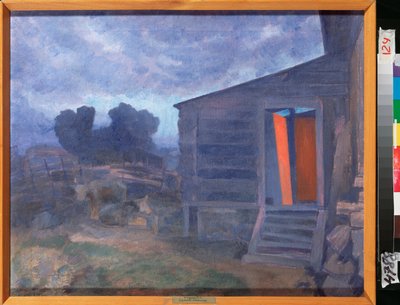 Blue Landscape by Petr Savvic Utkin