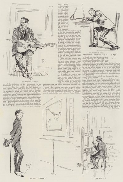 An English Humoristic Artist, Mr Phil May at Home by Phil May