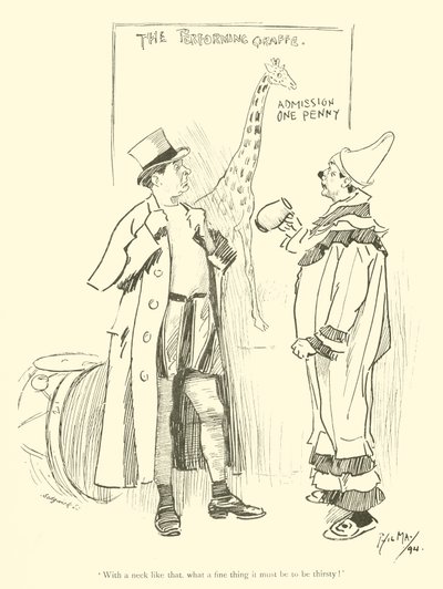 Cartoon by Phil May, from the 1890s by Phil May