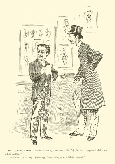 Cartoon by Phil May, from the 1890s by Phil May