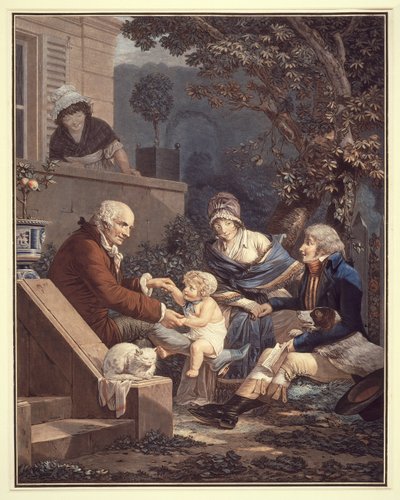Paternal Pleasures by Philibert-Louis Debucourt