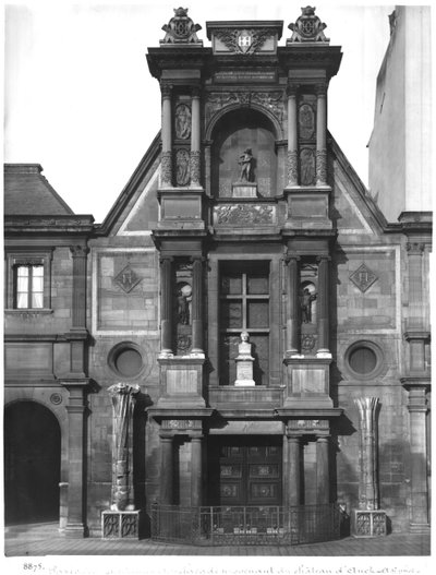 Central Part of the Main Facade, from Chateau of Anet, in the Courtyard of Ecole des Beaux-Arts by Philibert Delorme