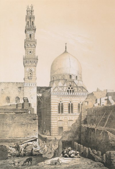 Mosque and Tomb of El Ghoury by Philibert Joseph Girault de Prangey