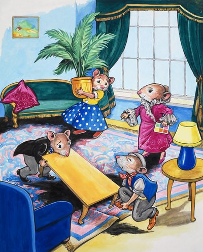 The Town Mouse and the Country Mouse by Philip Mendoza