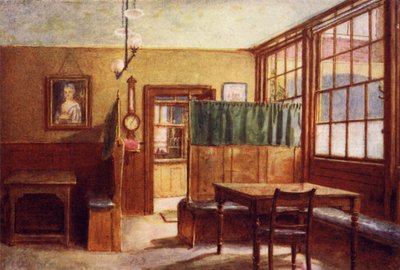 Coffee-room of Old Bell Inn, Holborn, 1897 by Philip Norman