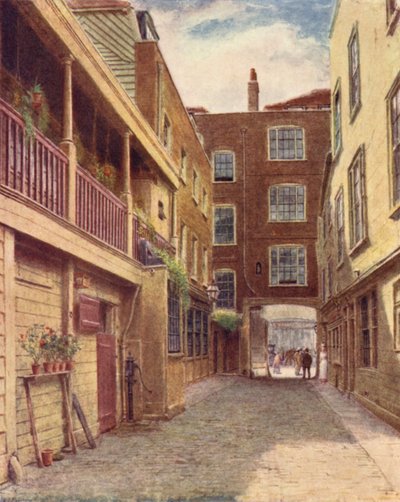 Yard of Old Bell Inn, Holborn, from North, 1897 by Philip Norman