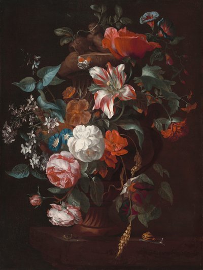 Flowers in a Vase by Philip van Kouwenbergh