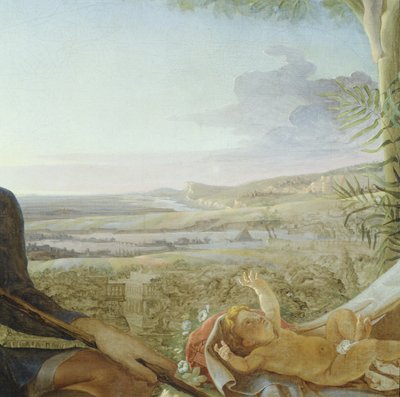 Christ Child and Landscape from Rest on the Flight into Egypt (detail) by Philipp Otto Runge