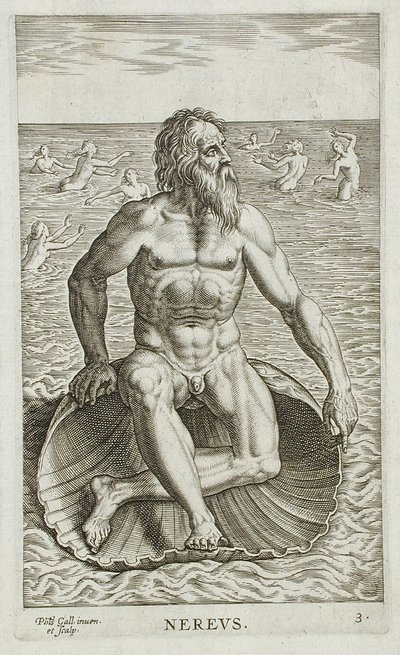 Nereus by Philips Galle
