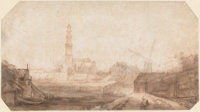 View of the Westerkerk and Surroundings by Philips Koninck