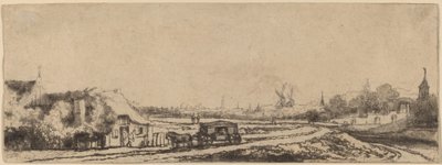 Landscape with a Coach by Philips Koninck