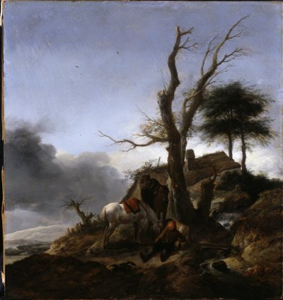 Halt of Travellers by Philips Wouwerman