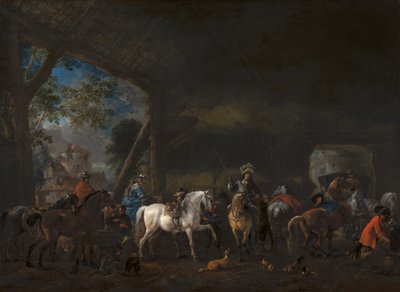 The Arrival at the Stable by Philips Wouwerman