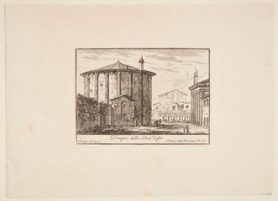 Temple for the Goddess Vesta by Philothée Francois Duflos
