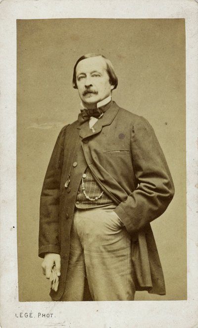 Portrait of the pianist and composer Félix Le Couppey by Photo studio Legé and Bergeron.