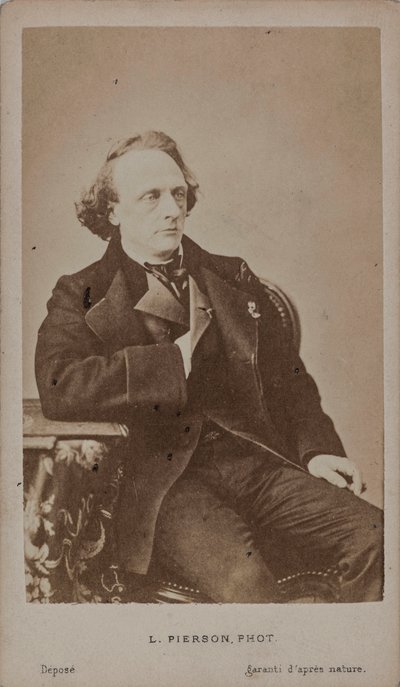 Portrait of the Pianist and Composer Henry Litolff by Photo studio Mayer and Pierson.
