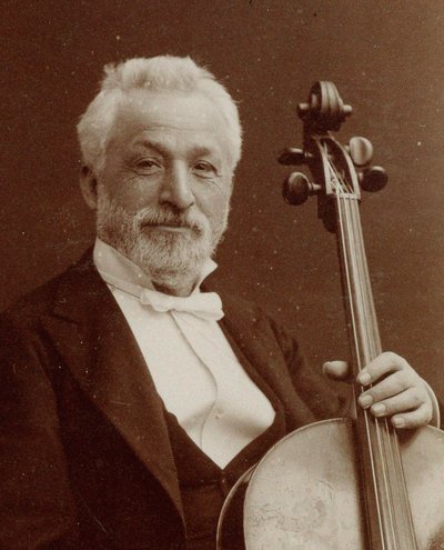 Portrait of the composer and cellist Gaetano Braga, c. 1875 by Photo studio Nadar.