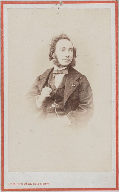 Portrait of the Violinist and Composer Camillo Sivori 1815-1894 by Photo studio Trantoul Père and Fils.
