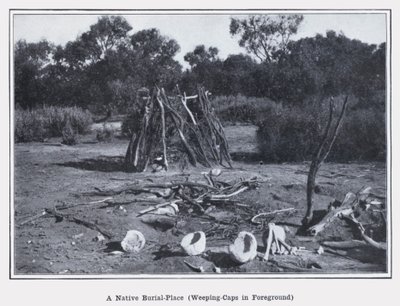 A Native Burial-Place, Weeping-Caps in Foreground by Photographer Australian