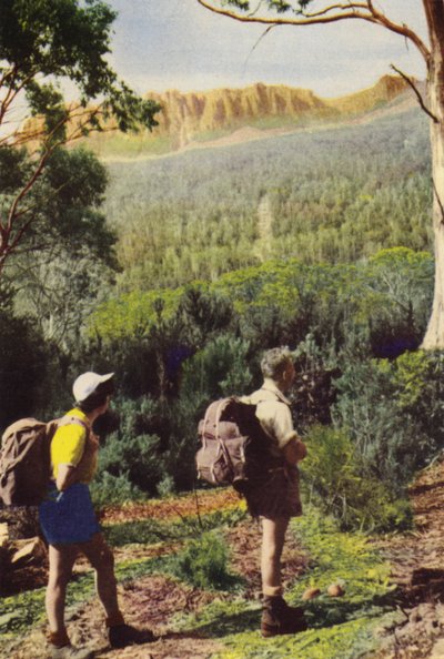 Tasmania: Hikers near Mount Olympus by Photographer Australian