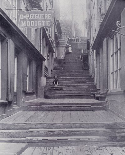 Canada: Break-Neck Steps, Quebec by Photographer Canadian