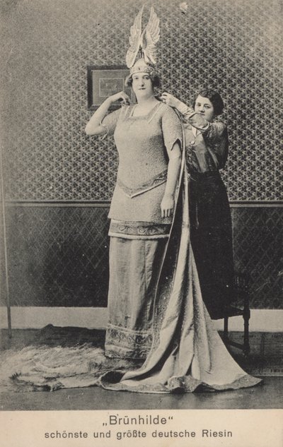 Brunhilde, the most beautiful and tallest German giantess by Photographer German