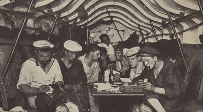 Crew quarters aboard a German submarine by Photographer German