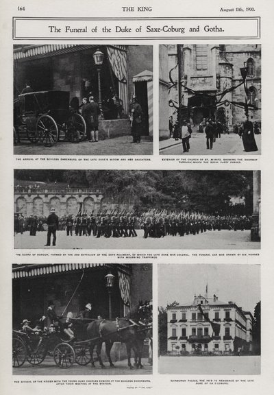 Funeral of Alfred, Duke of Saxe-Coburg and Gotha, Second Son of Queen Victoria and Prince Albert, Coburg, Germany by Photographer German