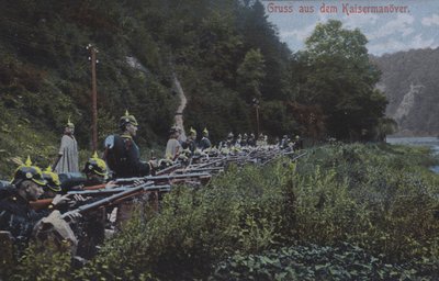 Imperial German Army on manoeuvres by Photographer German