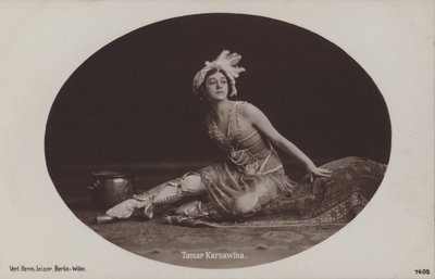 Tamara Karsavina, Russian ballerina and ballet teacher by Photographer German