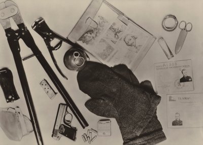 The Equipment Belonging to the Terrorist Wohlfarth Who on 9 December 1961, Penetrated from West Berlin by Photographer German