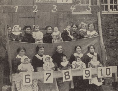 Women and Children of Occupied Northern France Posing for a German Photograph by Photographer German