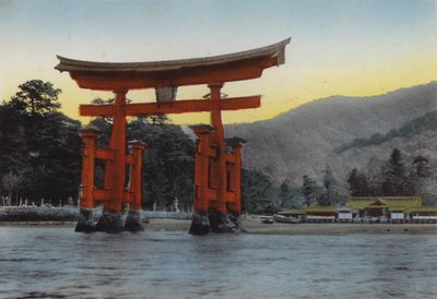 Japan, c.1912: The Sacred Island, Miyajima, in Inland Sea, One of Three Most Noted Scenes of Japan; The Temple Was Erected Here by Kiyomori in the 12th Century by Photographer Japanese