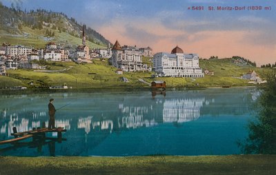 St. Moritz-Dorf. Postcard sent in 1913. by Photographer Swiss