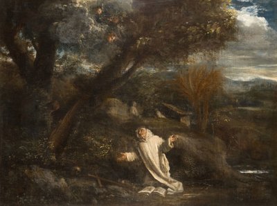 Landscape with a Saint in Ecstasy by Pier Francesco Mola