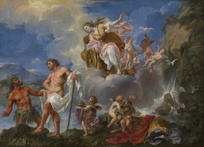 The Purification of Aeneas in the River Numicius, c.1725 by Pier Leone Ghezzi
