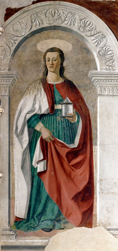 Saint Mary Magdalene (Fresco) by Piero della Francesca