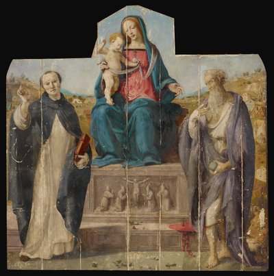 Virgin and Child with Saints Vincent Ferrer and Jerome by Piero di Cosimo