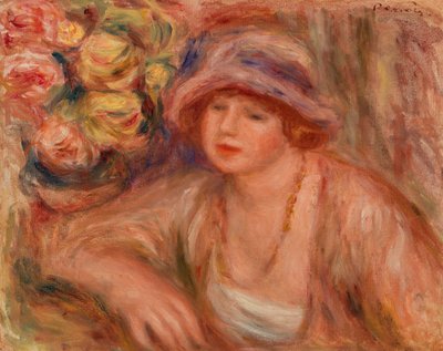 Woman Leaning by Pierre-Auguste Renoir
