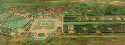 View of Fontainebleau Castle by Pierre-Denis Martin
