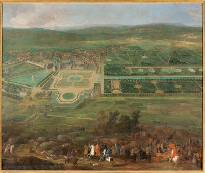 View of Fontainebleau Castle by Pierre Denis Martin