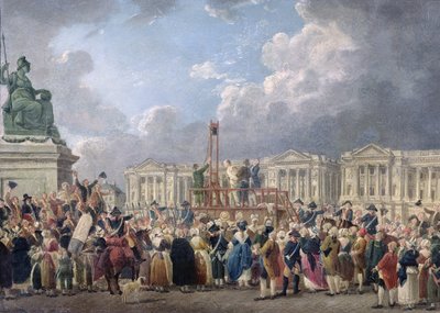 An Execution, Place de la Revolution by Pierre Antoine Demachy